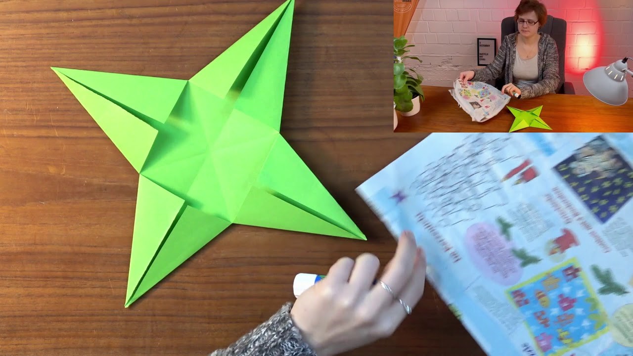 Weihnachtssterne basteln mit Erika