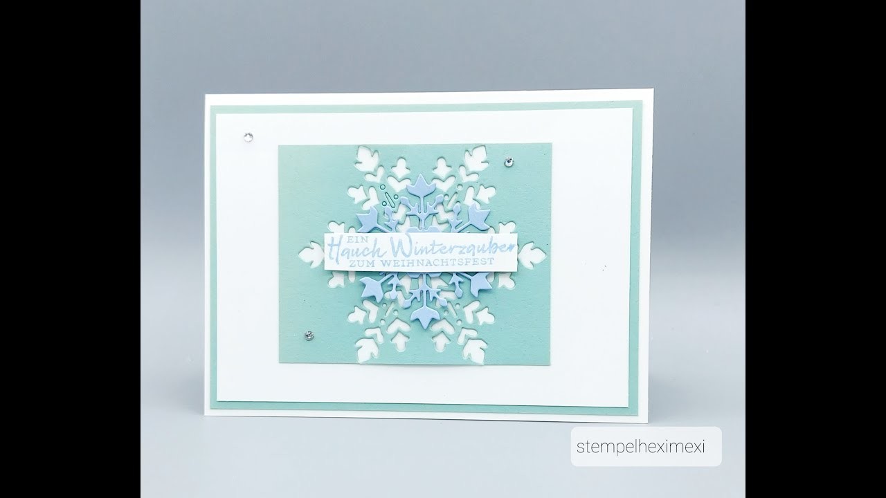 12 Karten Weihnachten Karte Nr.9 Schneeflockenwünsche Stampin'Up!