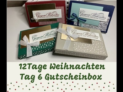 12 Tage Weihnachten, Tag 6 Gutschein-Hebebox