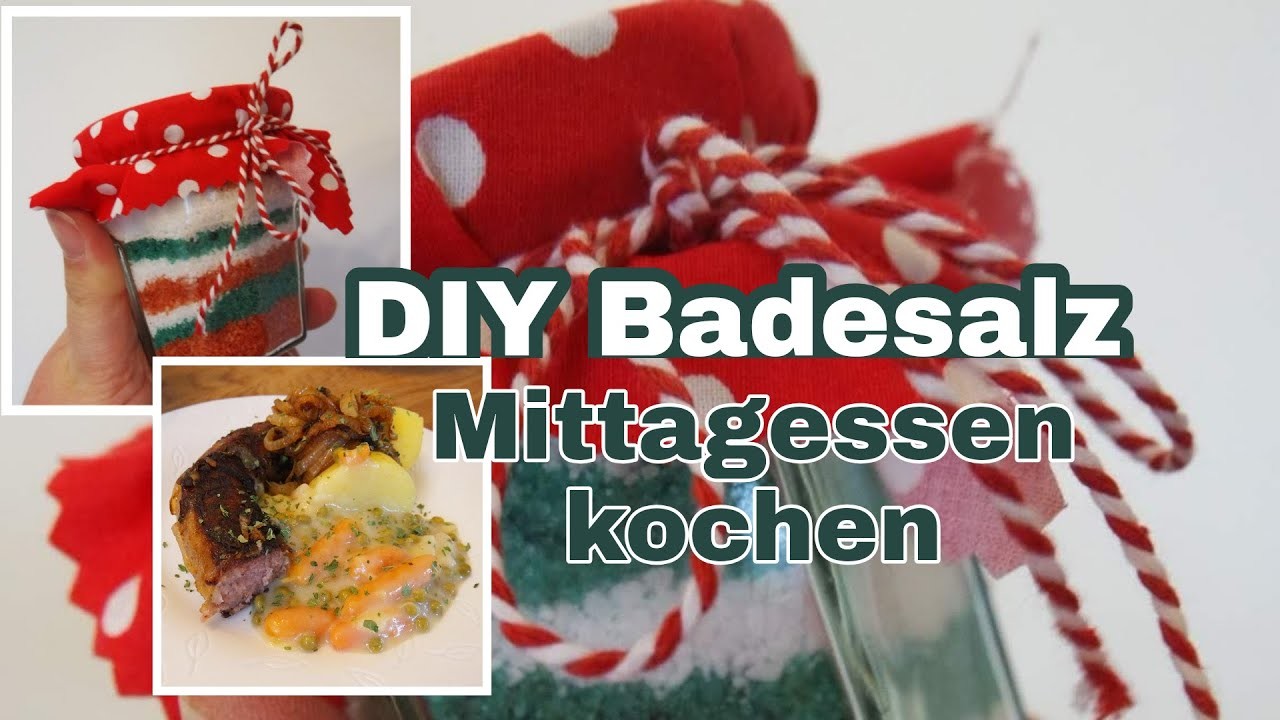 3 Advent Vlog Diy Last Minute Weihnachtsgeschenk Badesalz Und Regionale Eichsfelder Küche 3183