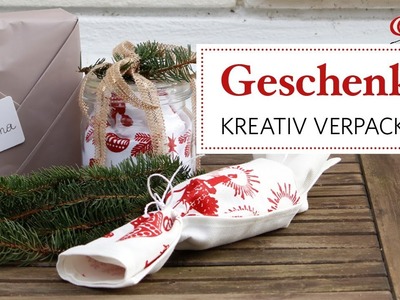 3 Ideen, Geschenke kreativ zu verpacken