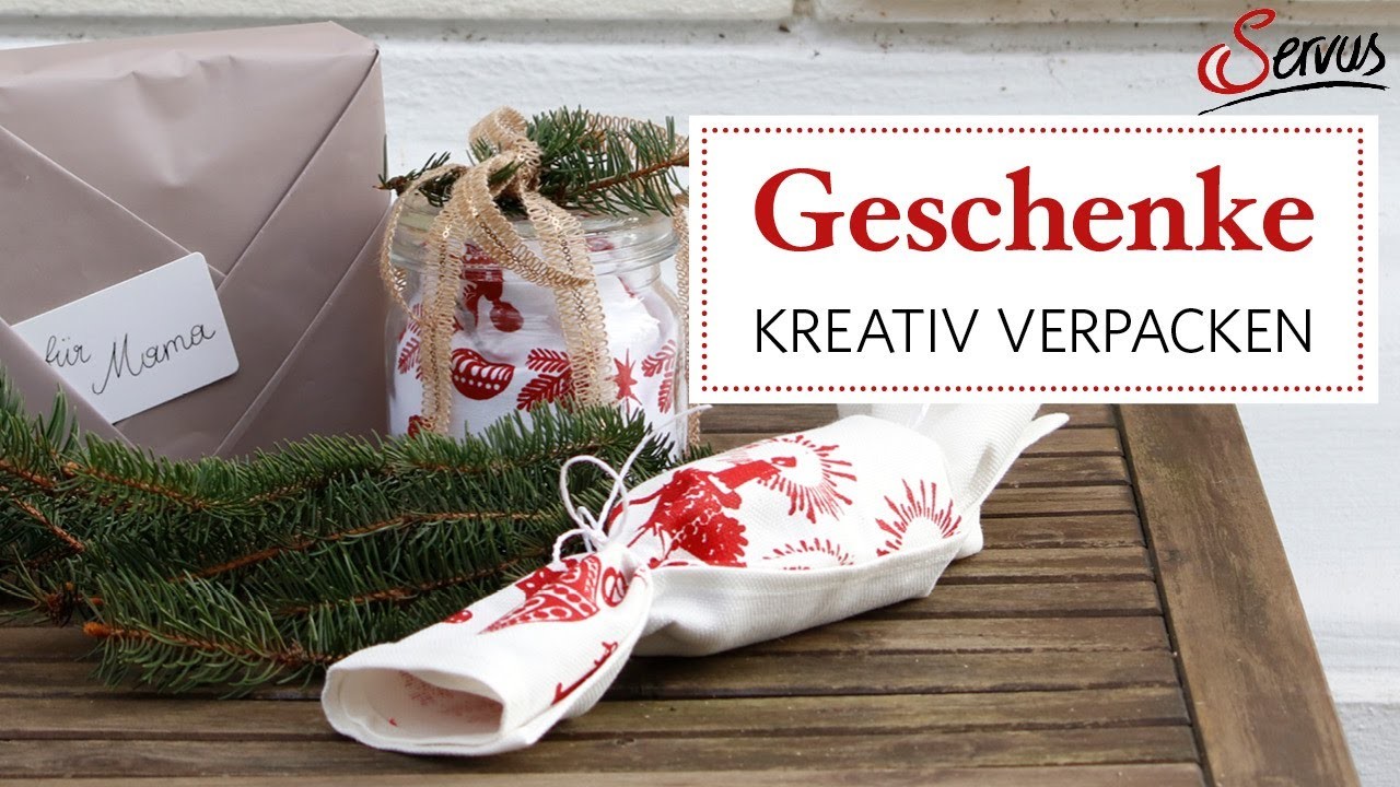 3 Ideen, Geschenke kreativ zu verpacken