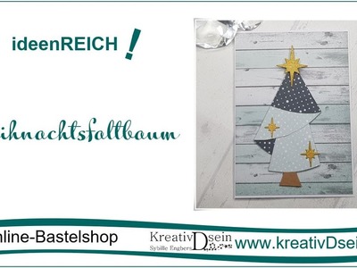 Anleitung Weihnachtsfaltbaum | Karten selber basteln mit KreativDsein