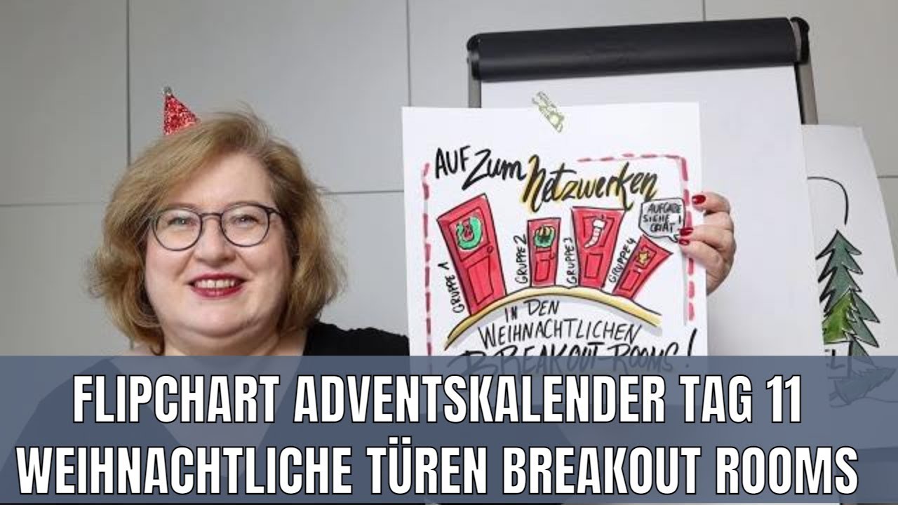 Flipchartideen für Weihnachten - Adventskalender Tag 11 - Weihnachtliche Breakoutrooms