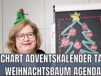 Flipchartideen für Weihnachten - Adventskalender Tag 14 - Weihnachtsbaum Agenda