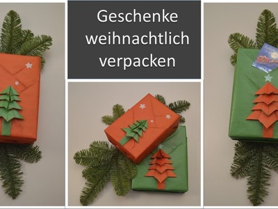 Geschenke weihnachtlich einpacken