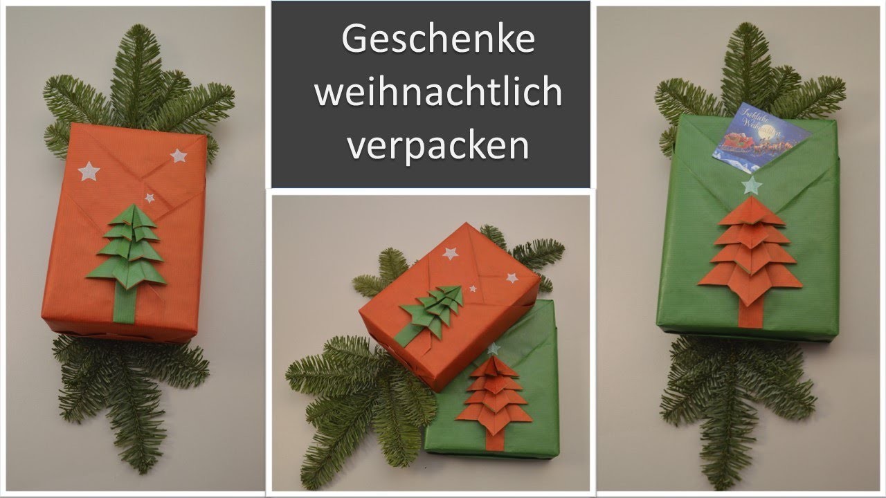 Geschenke weihnachtlich einpacken