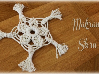 Makramee Stern #2 * DIY * Macramee Snowflake [eng sub]