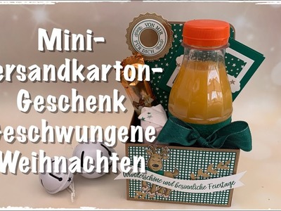 Mini-Versandkartons-Geschenk - Geschwungene Weihnachten - Stampin´up!