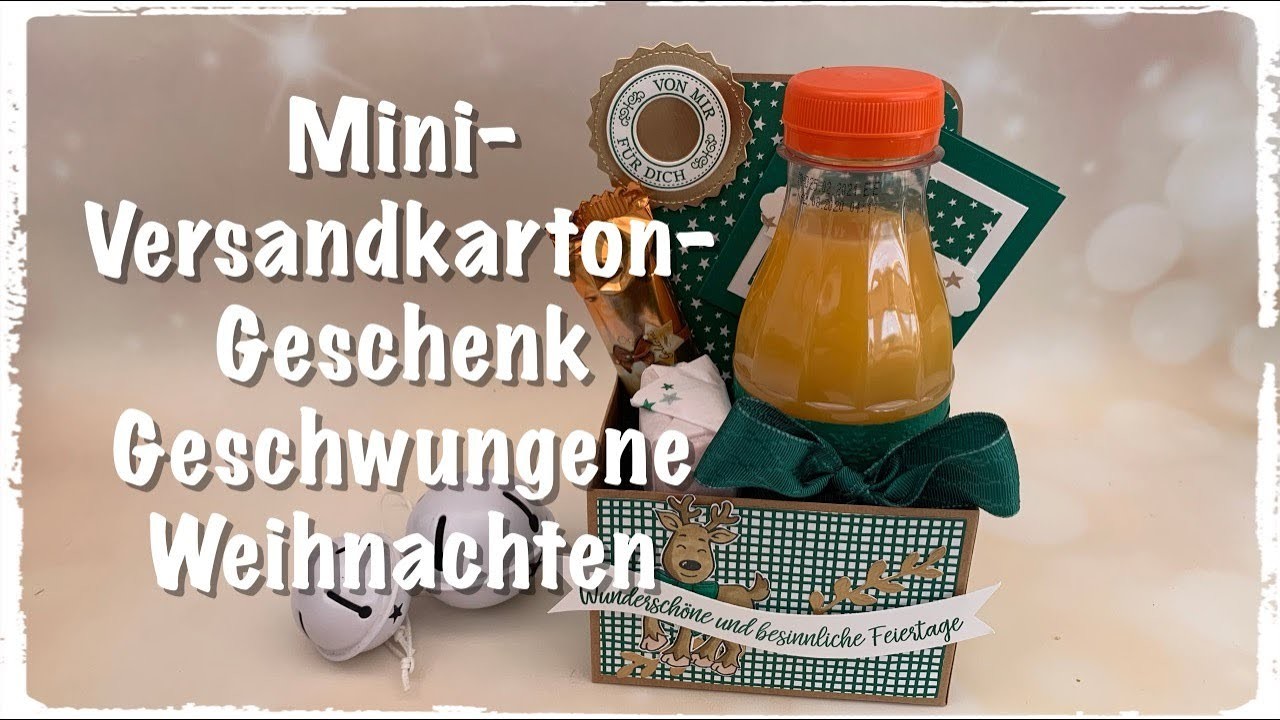 Mini-Versandkartons-Geschenk - Geschwungene Weihnachten - Stampin´up!