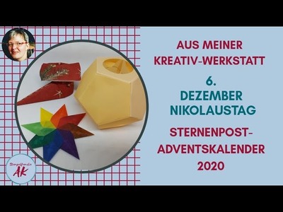 Schnell & einfach - Fünfeck Stern Laterne basteln Anleitung DIY - Tag 6 2020 - Advent Stampin'Up