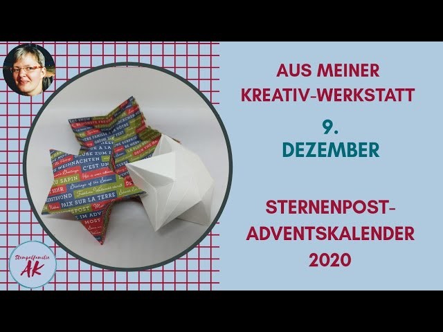 Schnell & einfach - Sternenbox aus Fünfeck basteln- Anleitung Verpackung - Tag 9 Advent Stampin' Up!