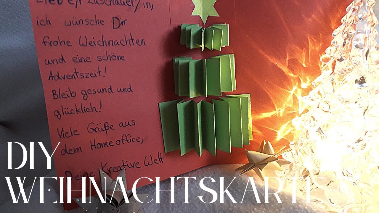 Weihnachtskarte in 10 Min.