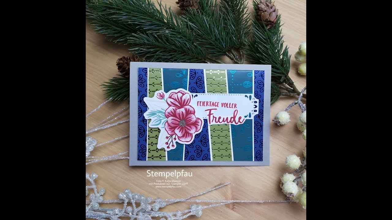 Weihnachtskarte mal anders - Stampin' Up!