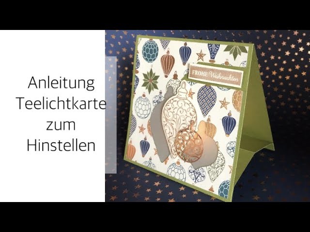 Anleitung Teelichtkarte zum Hinstellen