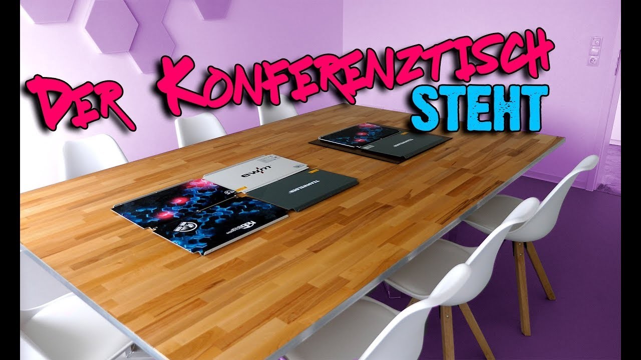 Der Konferenztisch steht! | Möbeldesign DIY - selber bauen und schweißen