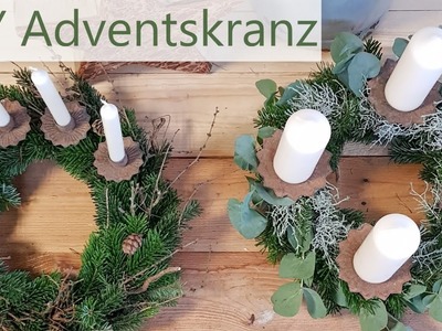 DIY Adventskranz: ich binde mit euch einen frischen modernen Kranz