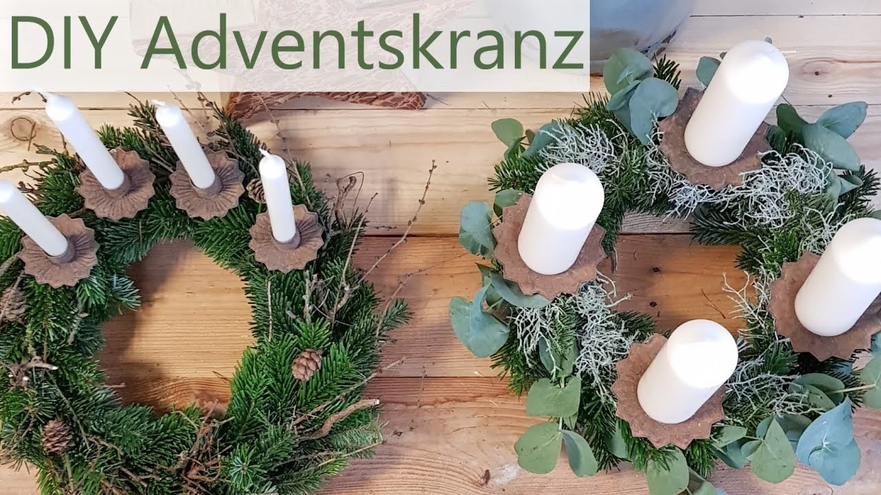 DIY Adventskranz: ich binde mit euch einen frischen modernen Kranz