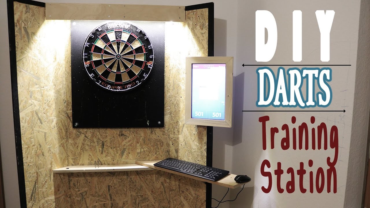DIY | Darts Trainingsstation mit RaspberryPI und altem Laptopbildschirm einfach selber machen