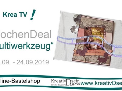 DIY: Hintergründe gestalten | #KreativDsein | KreaTV! Wochendeal "Multiwerkzeug" | Werbung