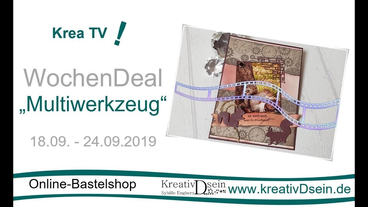 DIY: Hintergründe gestalten | #KreativDsein | KreaTV! Wochendeal "Multiwerkzeug" | Werbung