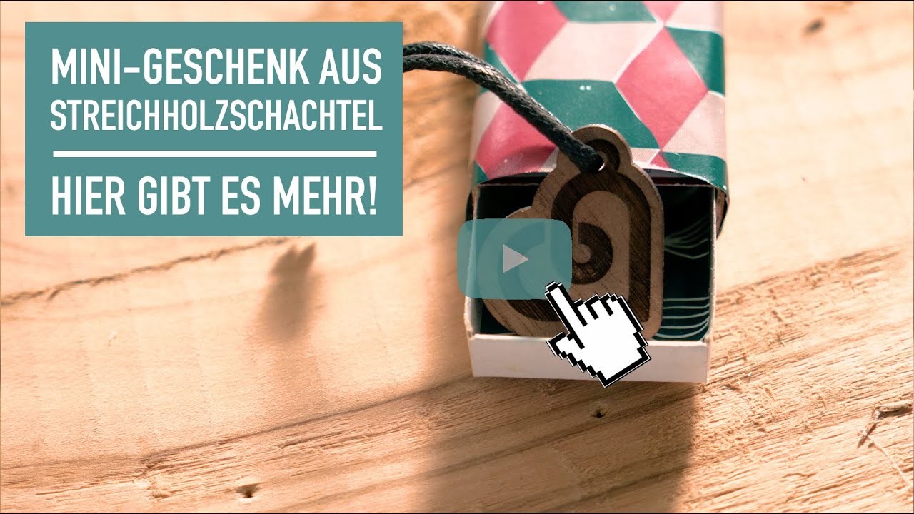 DIY - Mini-Geschenk aus Streichholzschachtel