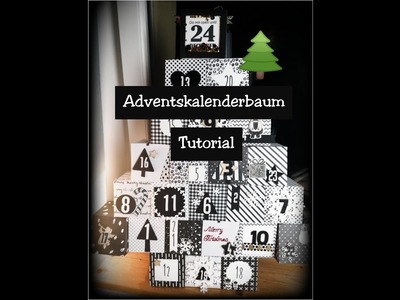DIY Weihnachtsbaum Kalender | Black & White Christmas #2 | Adventskalender Tutorial 2019