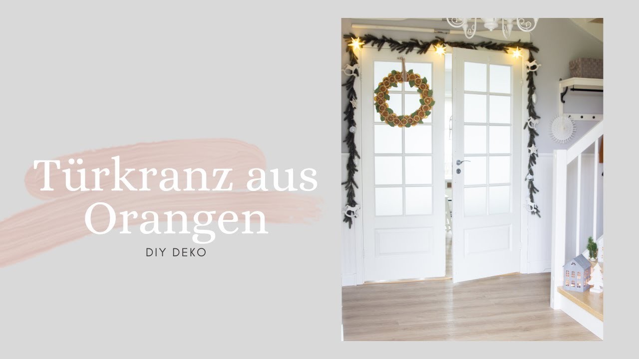 DIY Weihnachtsdeko: Kranz aus Orangen