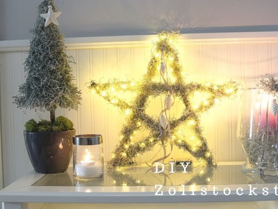DIY Weihnachtsdeko: Stern aus einem Zollstock