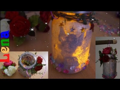 Feen Laterne basteln mit Lena ★ How to make fairy lantern ★ Фея в банке своими руками