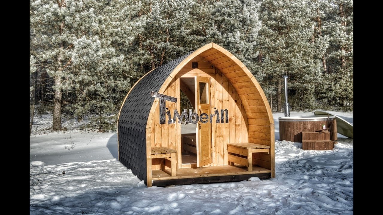 Gartensauna, Außensauna, Fass Sauna, Saunafass mit Holzofen, Vorraum kaufen | DE, AT, Schweiz