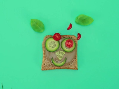 Gesunde Snacks für Kinder - Katze: Gesundes Gemüse naschen