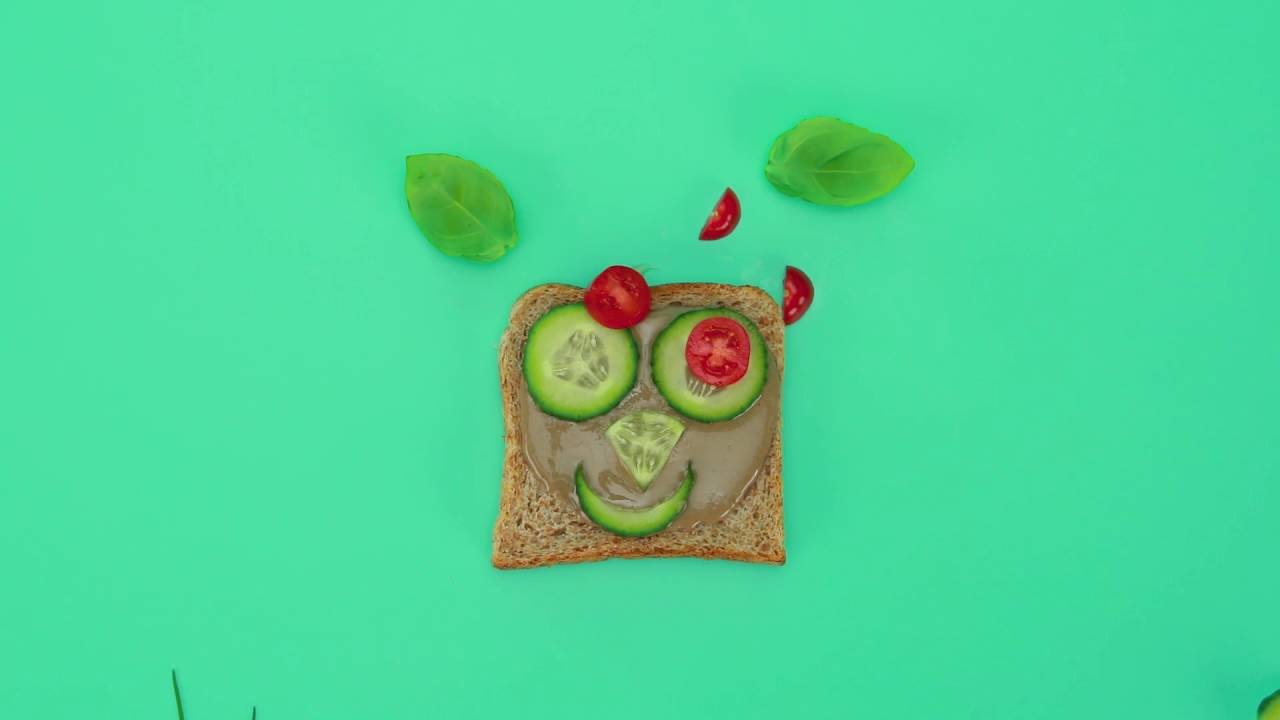 Gesunde Snacks für Kinder - Katze: Gesundes Gemüse naschen