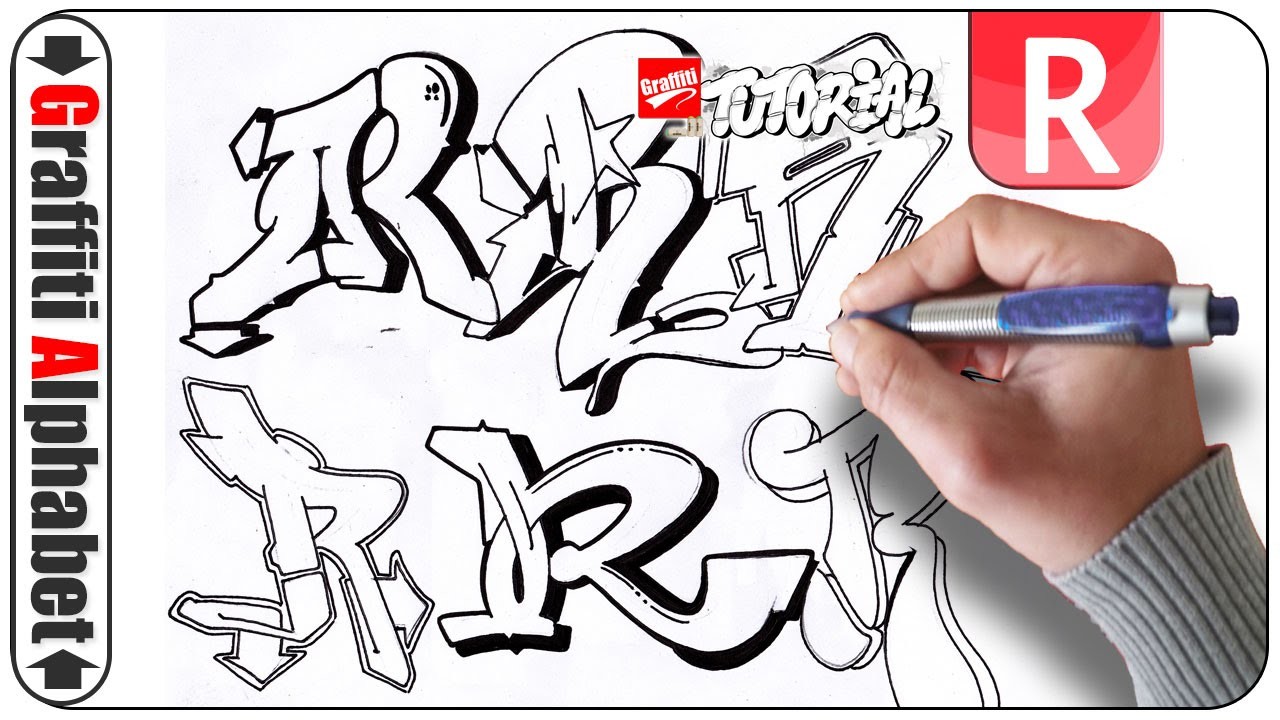 Graffiti Alphabet - Buchstabe R - Letra R - Letter R