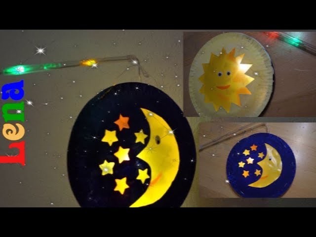 ???? Last Minute Laterne mit Sonne Mond und Sterne basteln ???? How to make stars lantern ???? фонарик