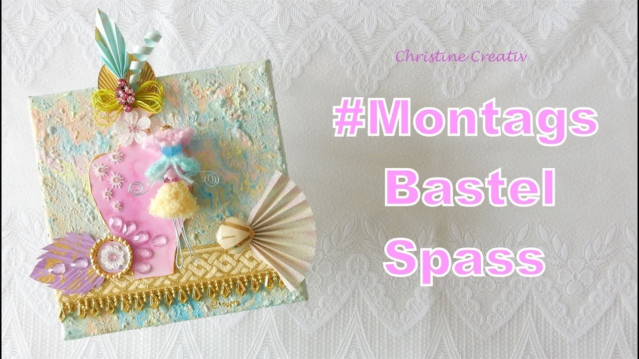 #MontagsBastelSpass  ???? #DIY ???? #MixedMediaKannJeder #MaterialMix #ChristineCreativ