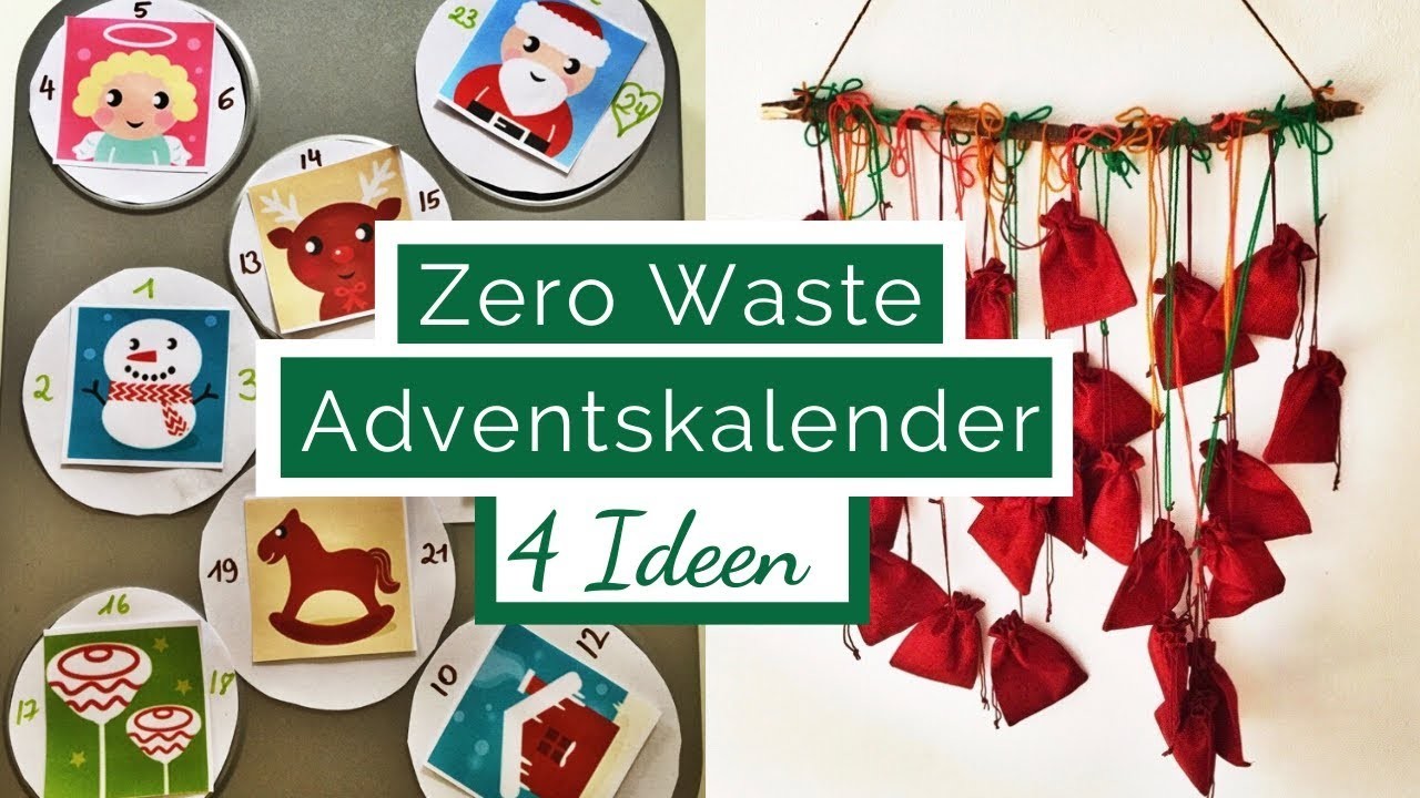 Nachhaltige Adventskalender selber machen I 4 kreative & einfache DIY Ideen