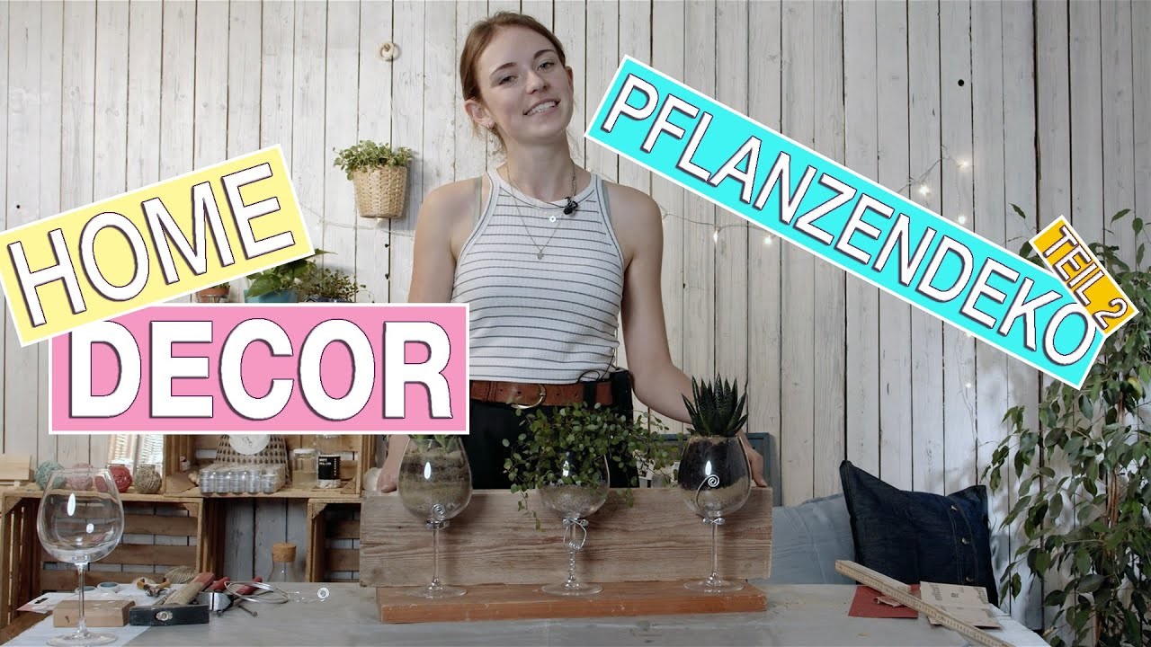 Pflanzen im Glas - DIY Pflanzen aufhängen - Tolle Deko selber machen