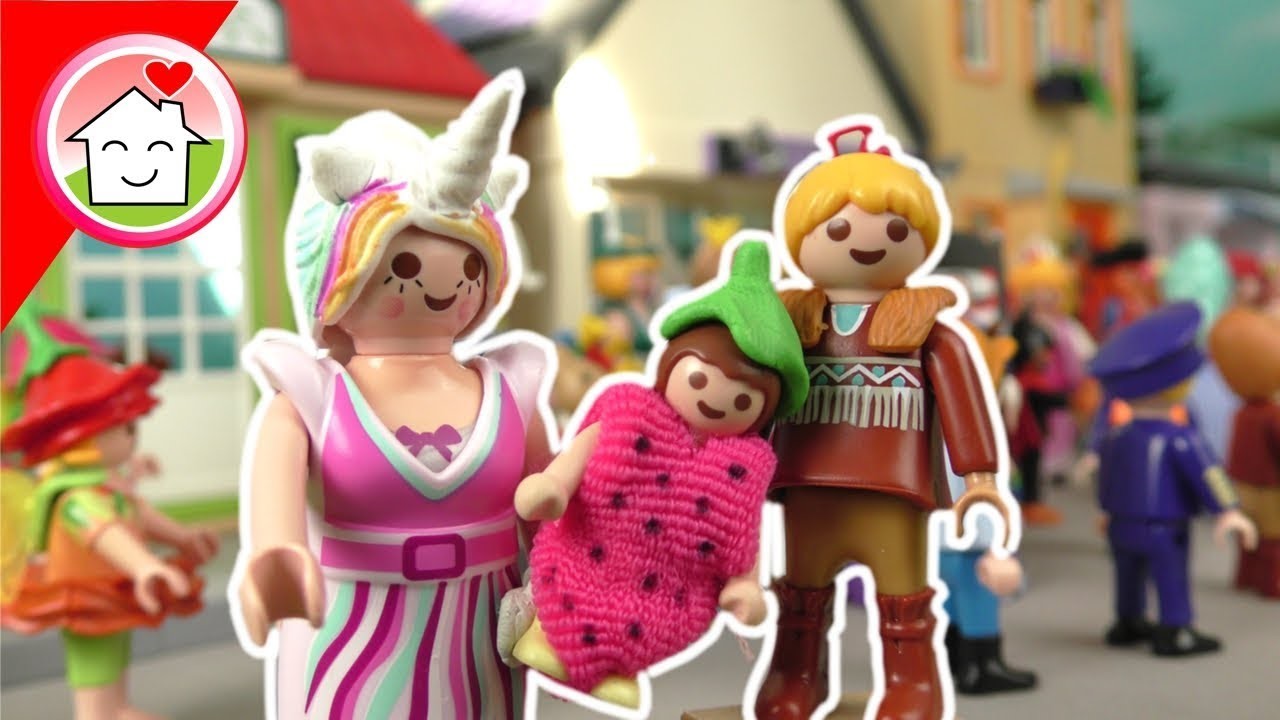 Playmobil Familie Hauser - Kostüme für Karneval Fastnacht Fasching - Kinder Spielzeug