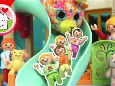 Playmobil Film Familie Hauser - Kuscheltiertag in der Kita - Geschichte für Kinder