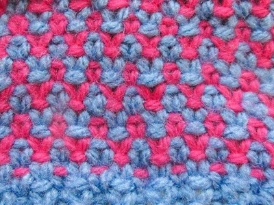 Webmuster (Zweifarbig stricken)