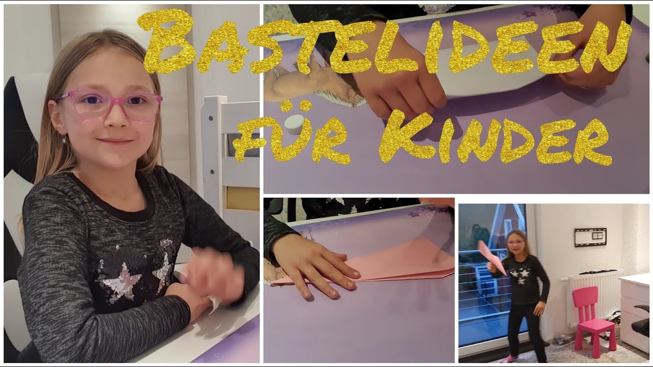 Bastelideen für Kinder: Umschlag und Papierflieger selbst basteln. Einfach, schnell, mit viel Spaß
