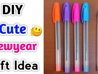 DIY Cute Handmade Newyear Gift Idea from pen • new year gift ideas • newyear gifts making at home