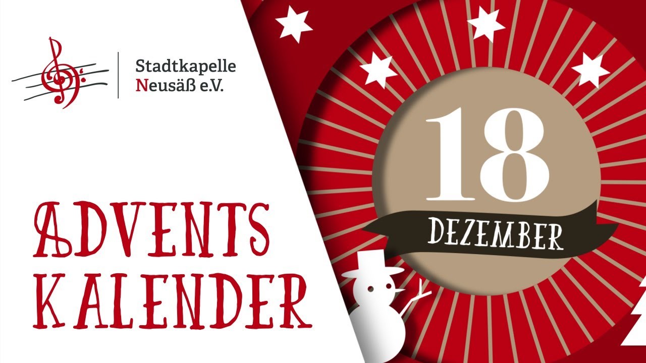 Es wird scho glei dumpa | Stadtkapelle Neusäß e.V. - Adventskalender 2020 (18)