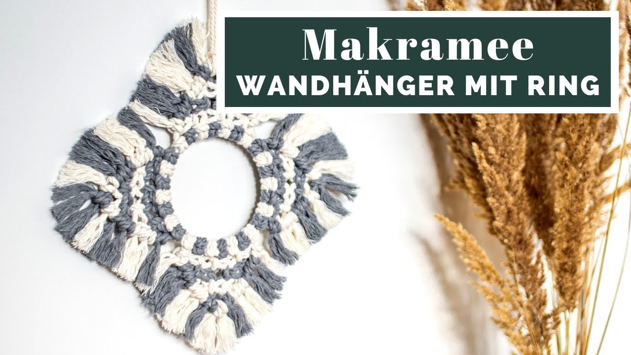 Kleiner Makramee Wandbehang | Boho Wall Hanging | MAKRAMEE LERNEN | muckout.de