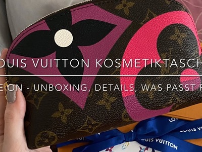Louis Vuitton Game on Kosmetiktasche - Unboxing, Details, was passt rein? Mein New-in Review