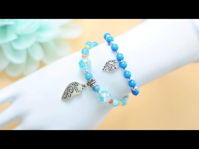 【Pandahall DIY Tutorial】Edelsteinperlen elastisches Armband. Gemstone Bead Elastic Bracelet