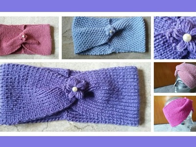 Stirnbänder  'Twist '  gestrickt  * Julebuergerfee