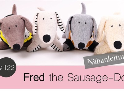 Süßen Kuscheldackel "Fred the Sausage-Dog" ganz einfach selber nähen DIY-Näh-Tutorial