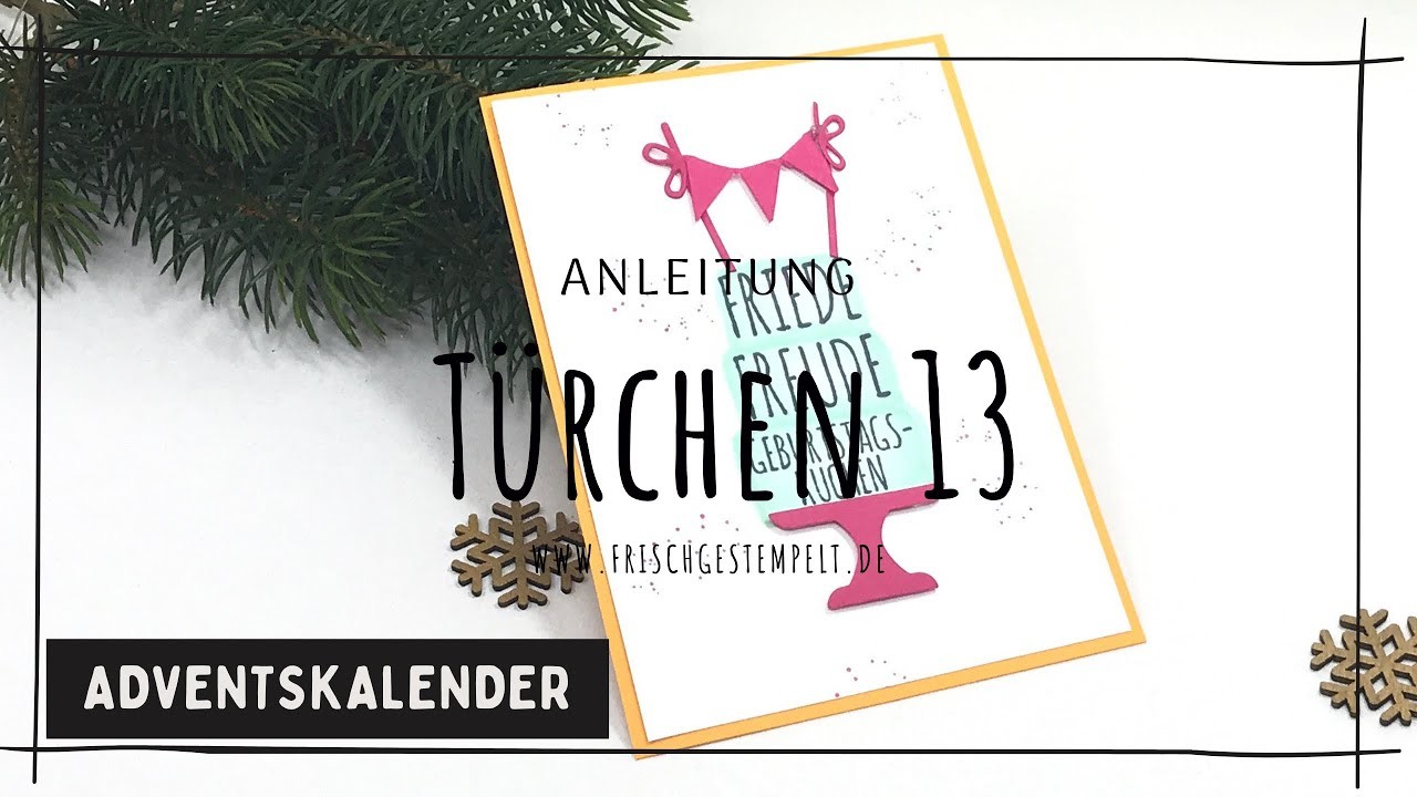 Türchen 13????Adventskalender 2020 Steckenpferdchen????Geburtstagskarte????DIY????Tutorial